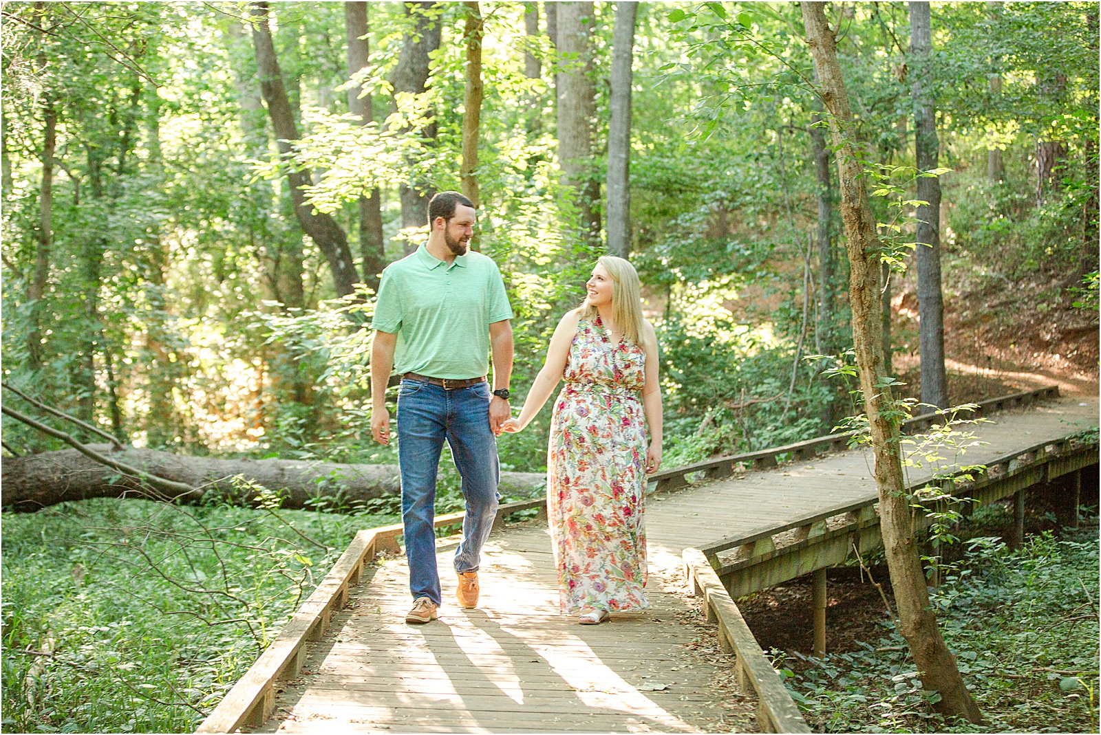 Lake Conestee Mauldin SC Engagement Photos Courtney & HT