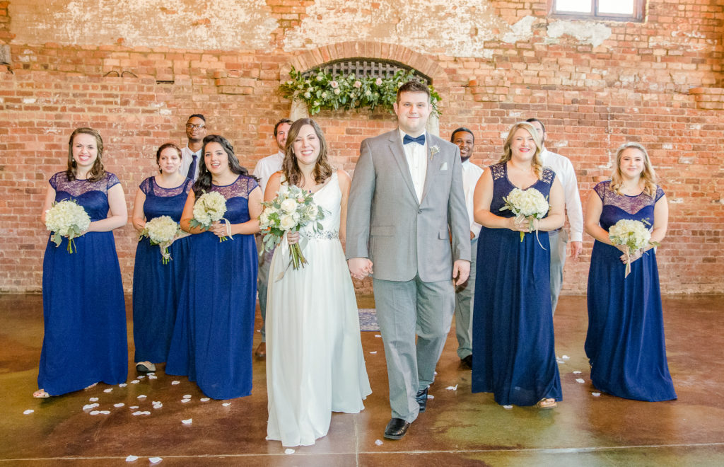 Bridal party in Old Cigar Warehouse