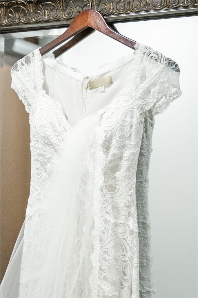 Chapin SC wedding dress hanging