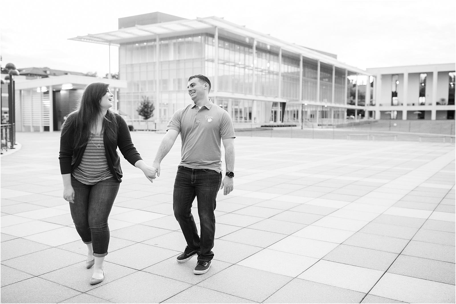 Engagement pictures on Clemson campus