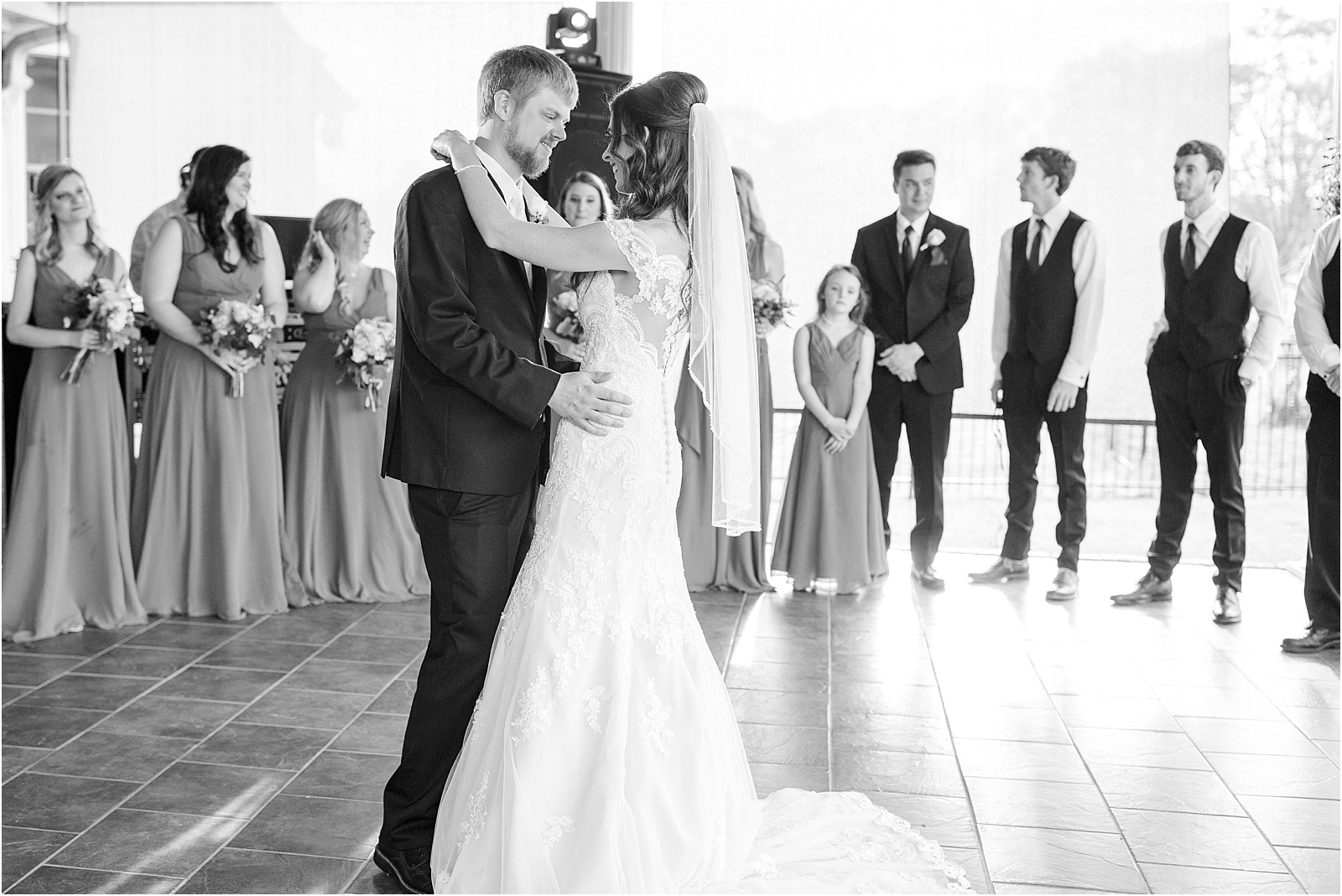 first dance for intimate wedding couple
