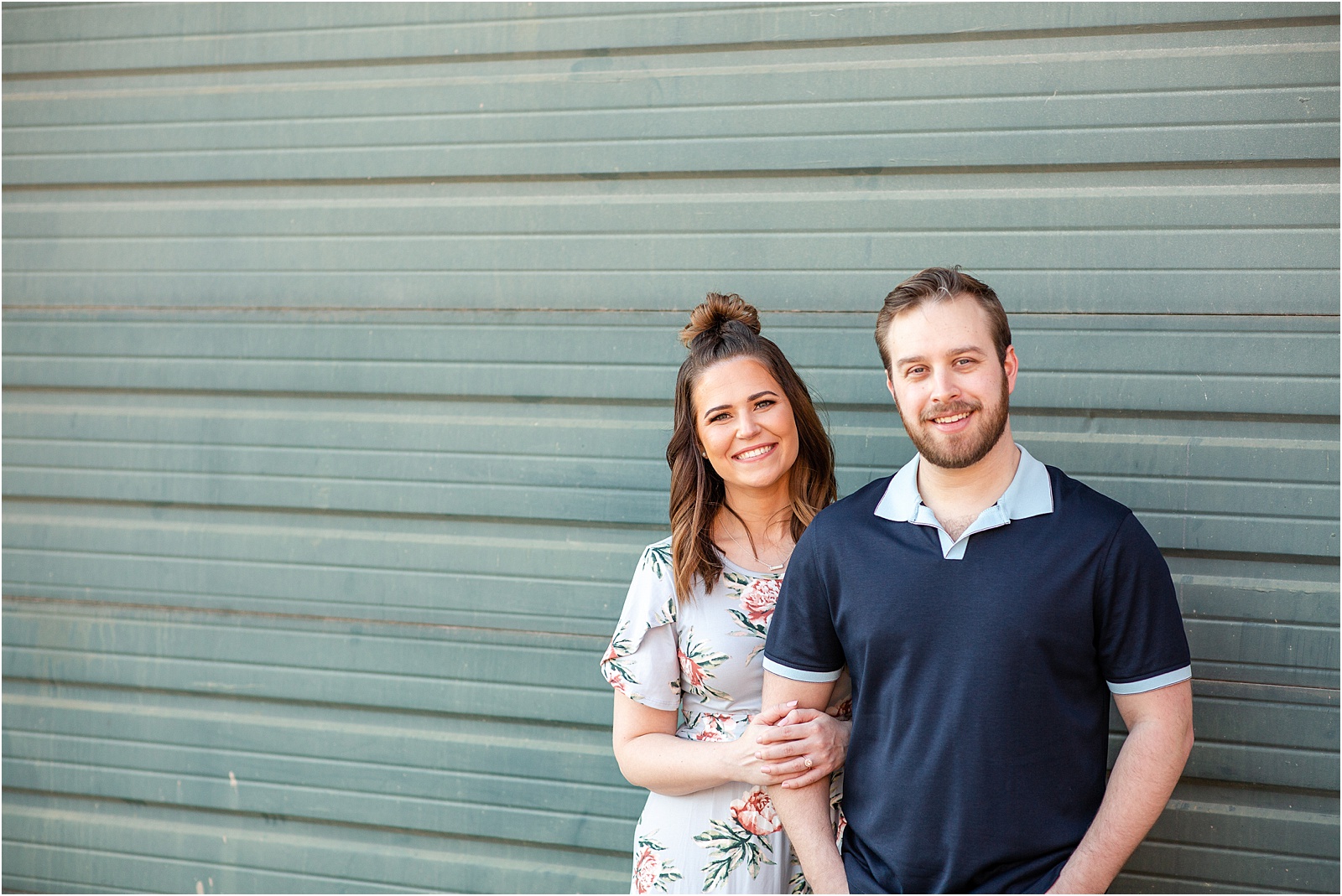 Couple portraits in downtown Anderson