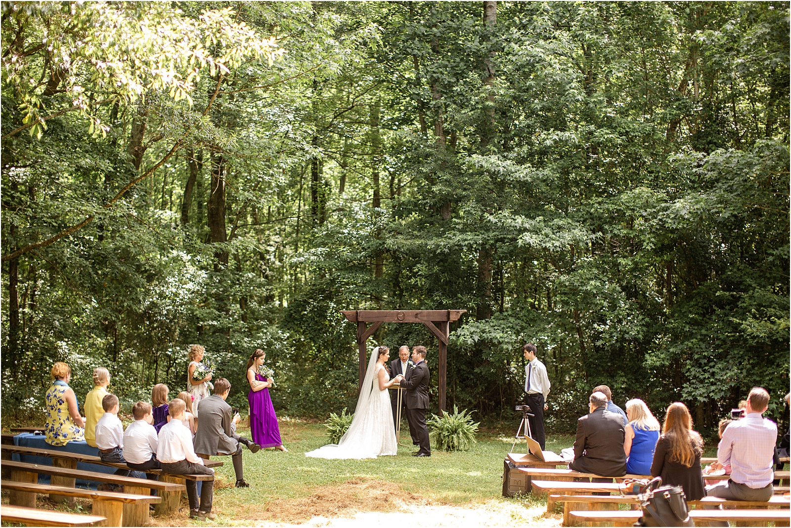 Wedding in Easley woods