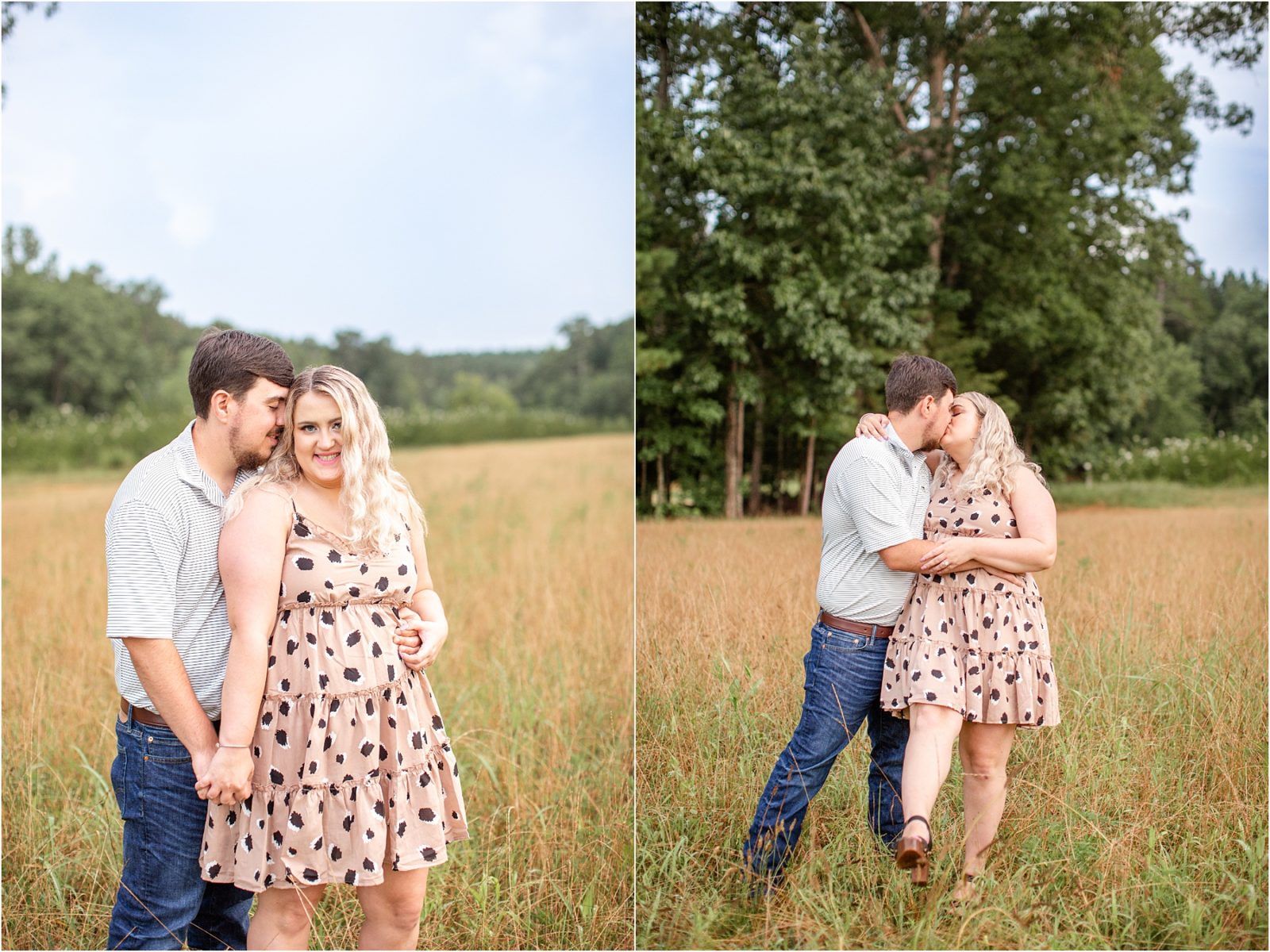 Heyward Manor engagement pictures in Iva