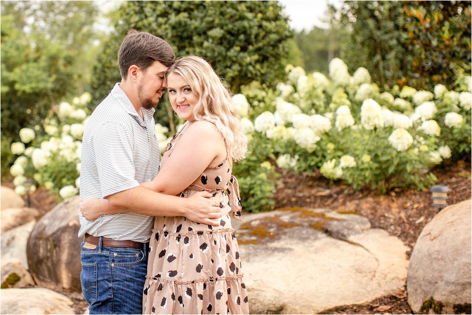 Guy and girl during engagement session