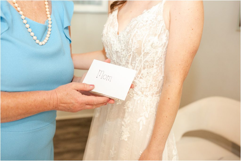 Bride's letter to mom