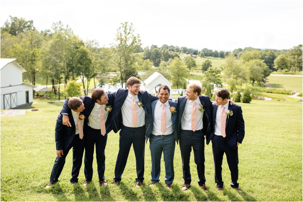 Group of men before wedding