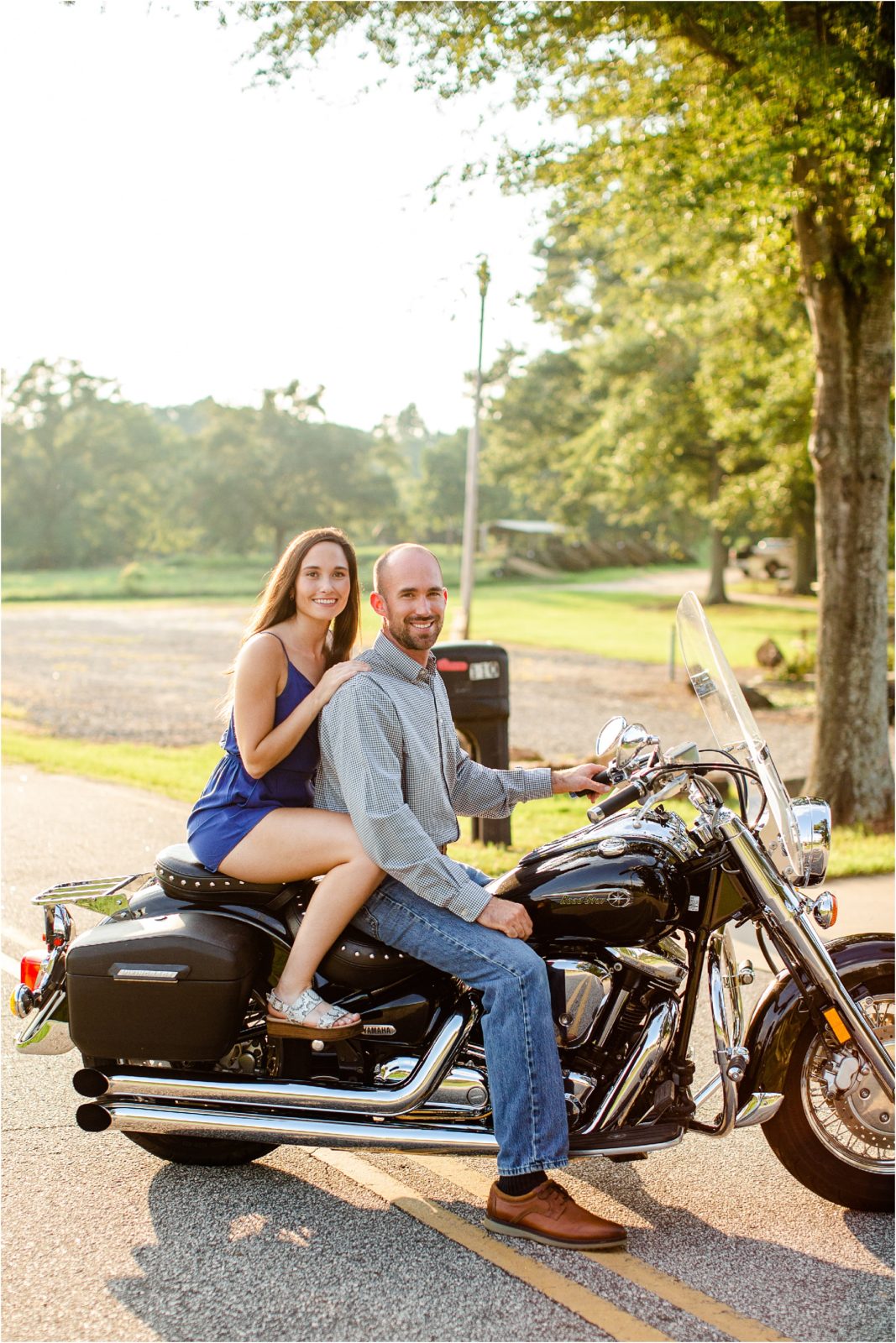 Couple on motorcycle in Anderson SC