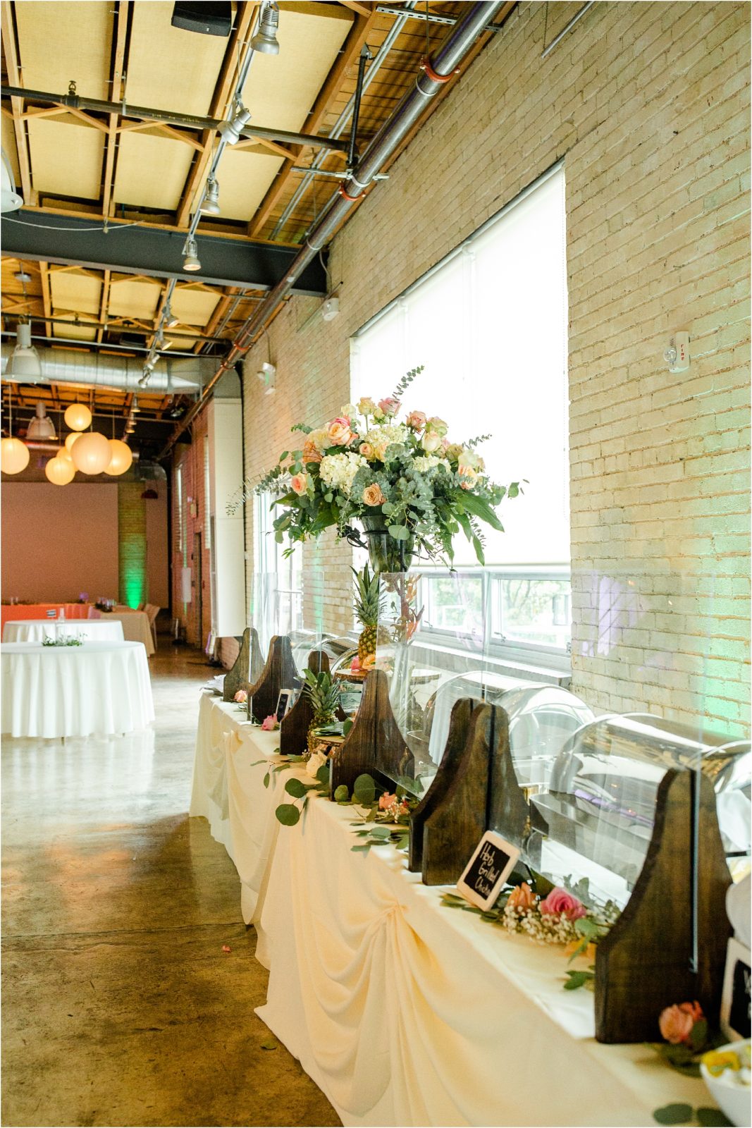Zen Event venue decorated for a wedding
