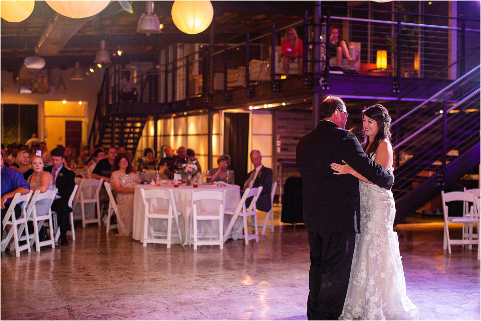 Bride and father dance at Zen wedding venue