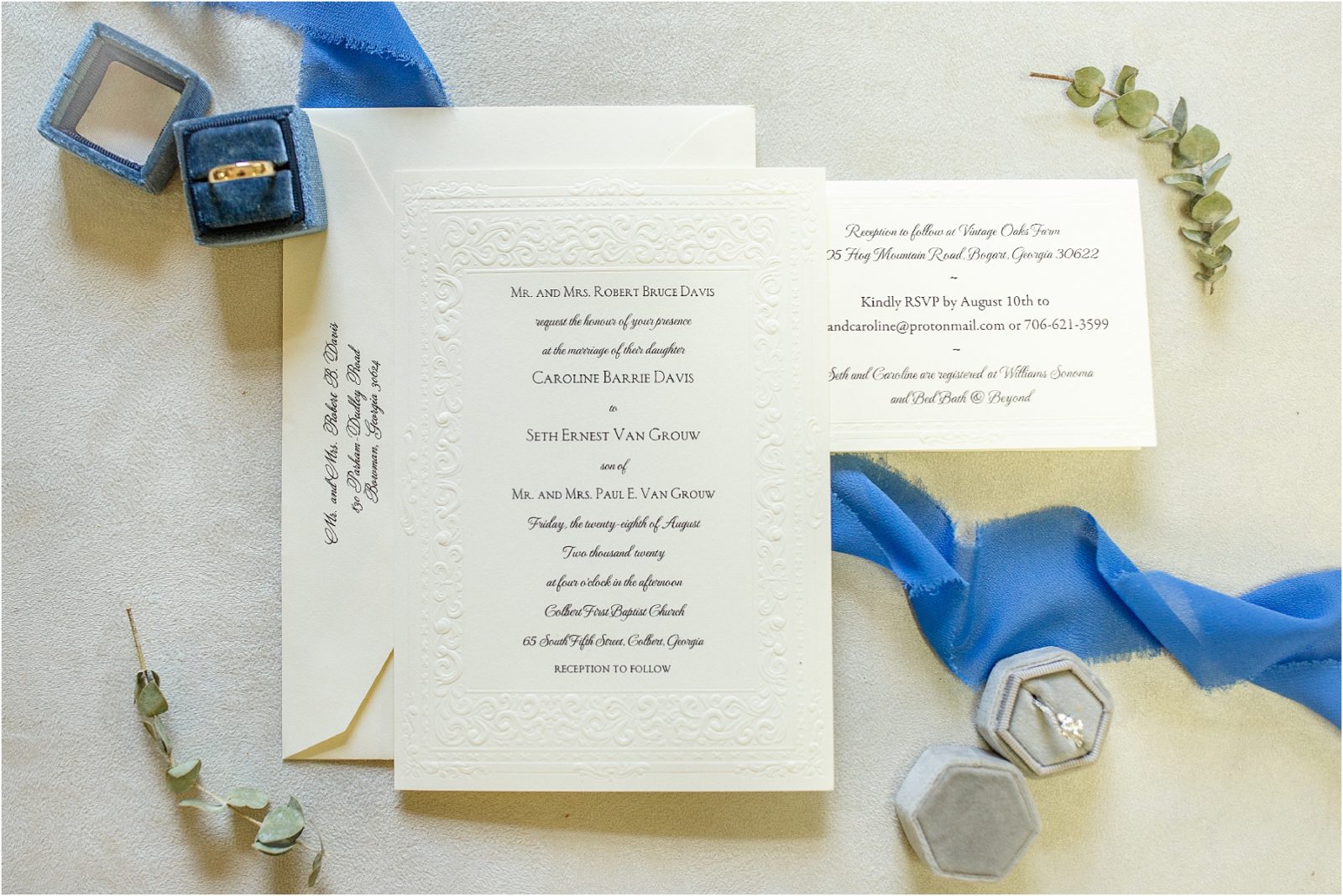 Athens ga wedding invitations