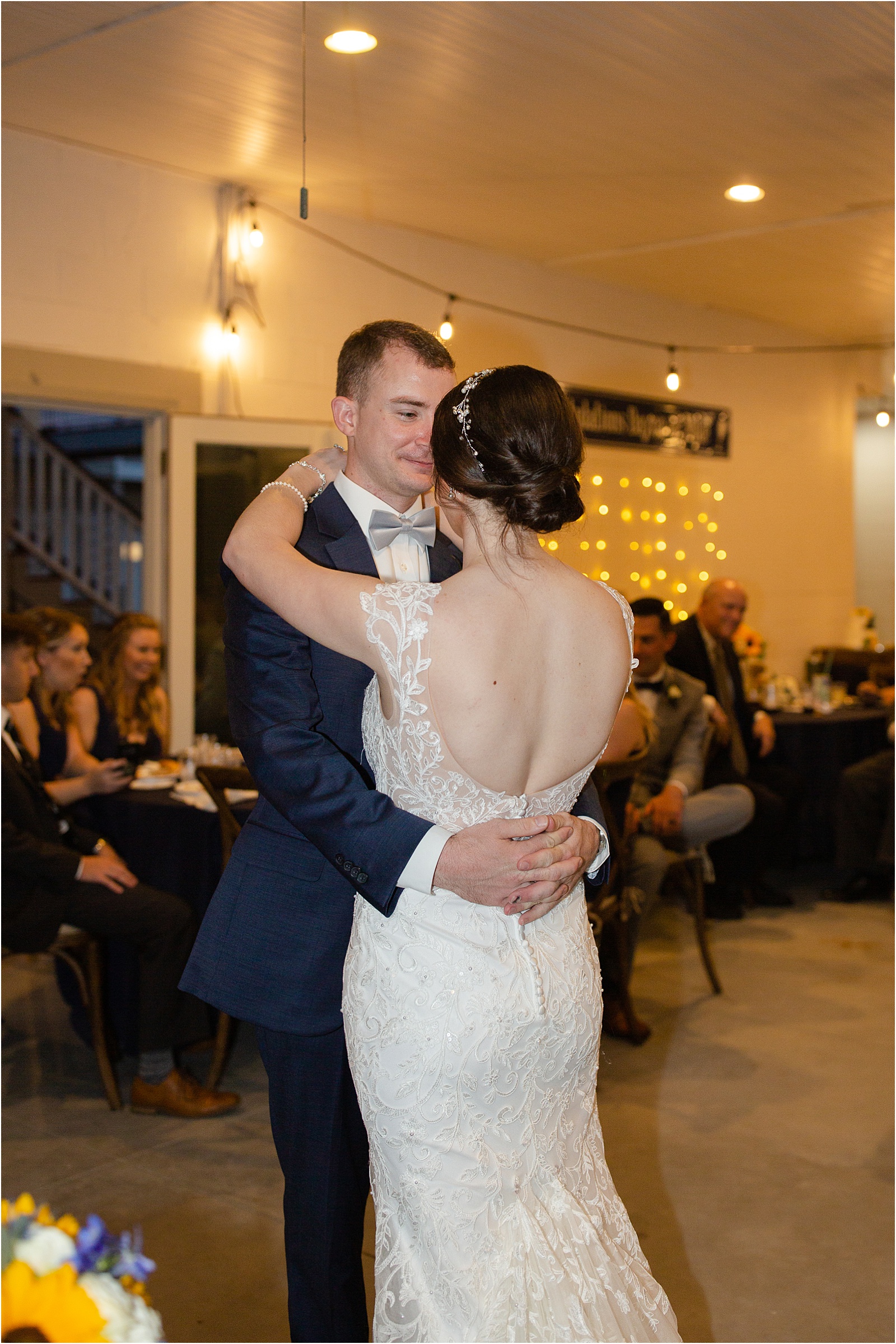 married couple sharing first dance