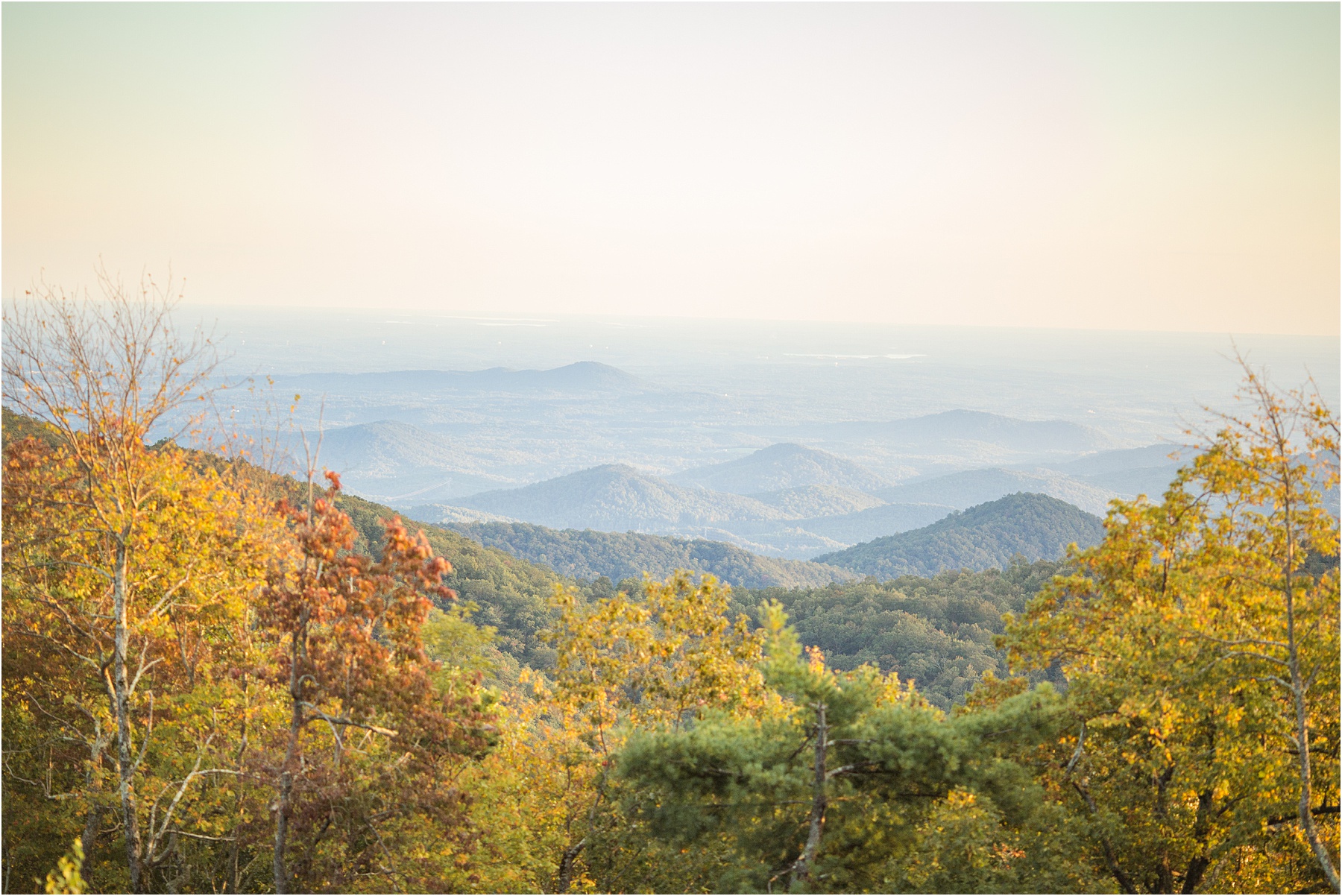 Mountain landscapes overlooking North Carolina Mountains